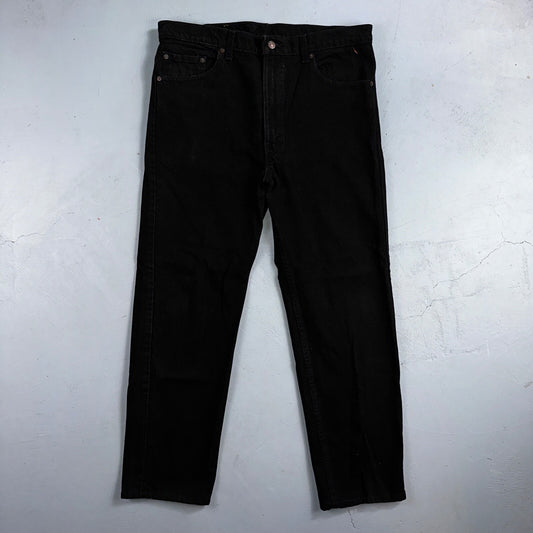 Levis 505 Vintage 90s USA Red Tab Jeans 36x30 Black Wash 1992 501 Act 36x29