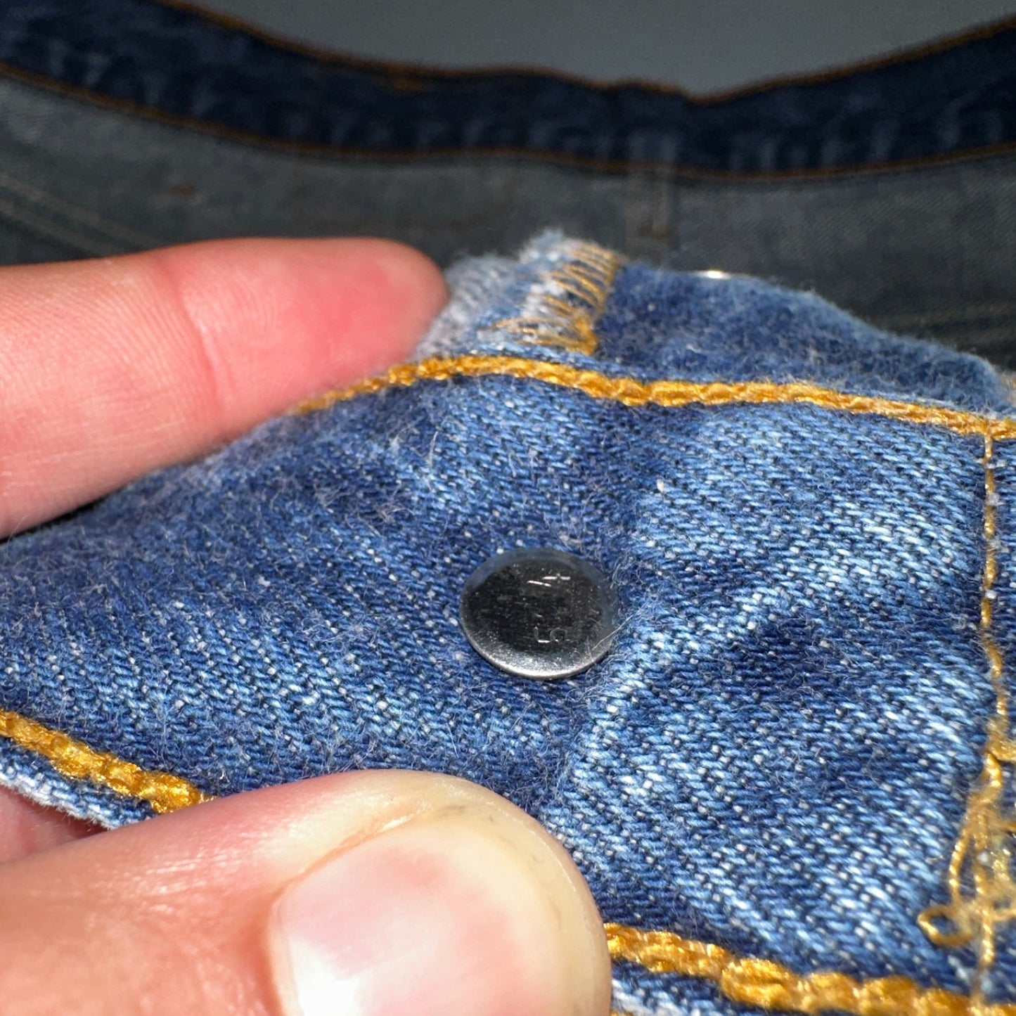 Levis 501 Vintage 90s USA XX Straight Leg Jeans Blue Med Wash 44x32 Act 40x28