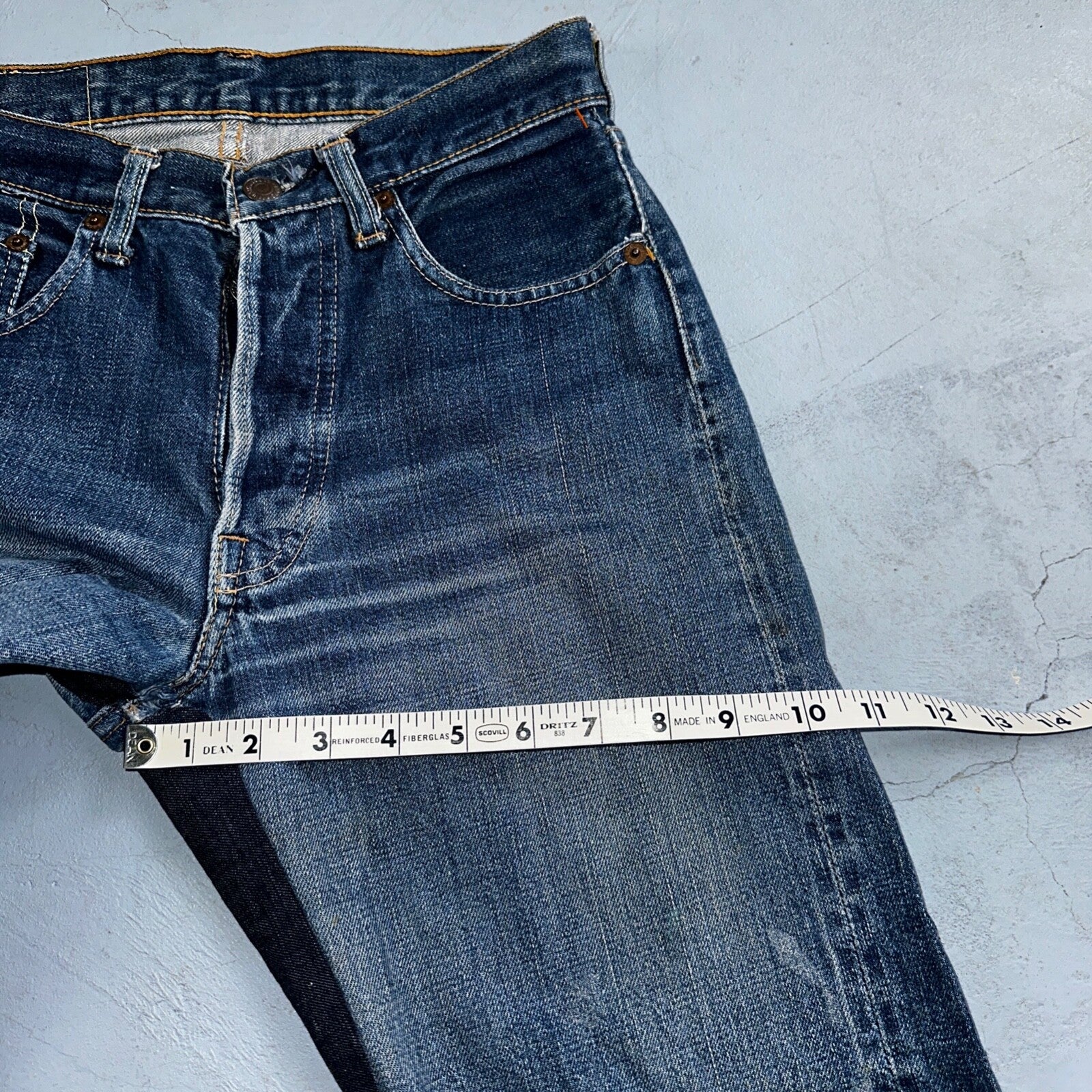 Levis 501 Big E Vintage 60s Redline Selvedge USA XX 1960s Jeans 66 Act 26x24