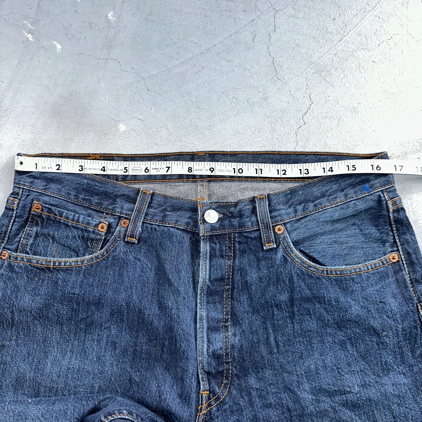 Levis 501 Vintage Y2K XX Straight Leg Jeans Blue Med Wash 34x32 Act 33x29