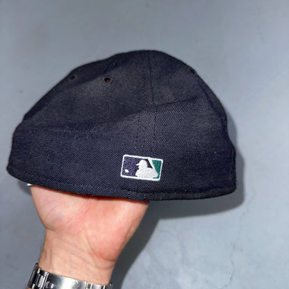 Vintage Seattle Mariners New Era 59Fifty Pro Model Fitted 7 3/8 Hat Wool MLB