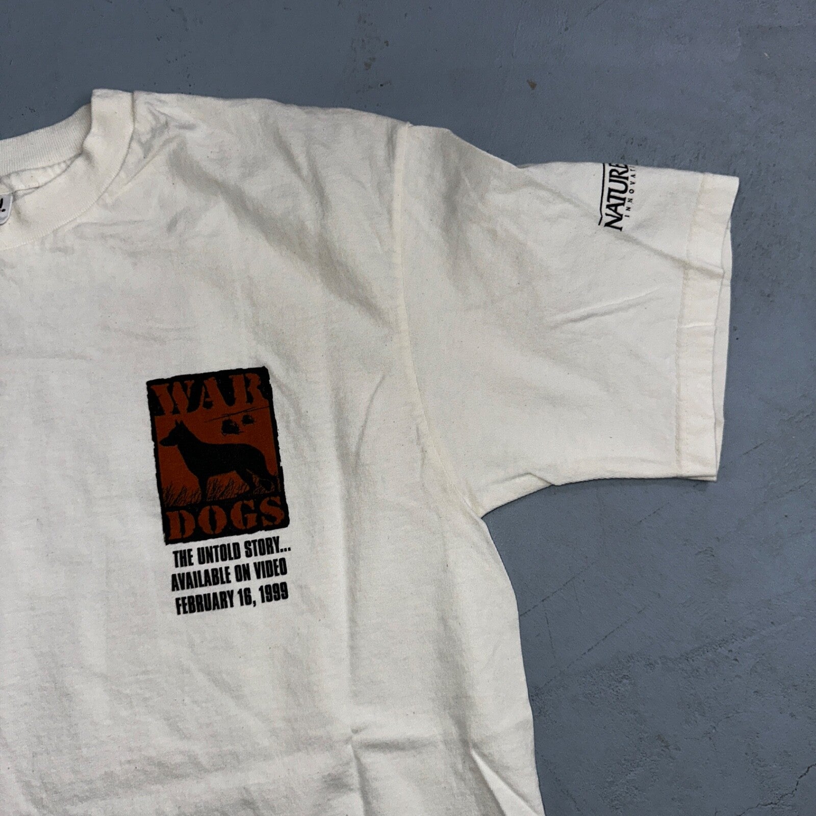 War Dogs Anvil 90s VTG T Shirt Forgotten Heros Army Large Graphic USA Animals