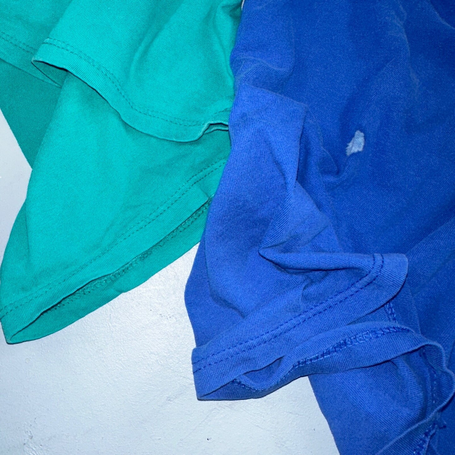 Vtg Le Breve Mervyns Lot of 2 Cotton Pocket Tee T Shirt XL USA Made 80s Blank