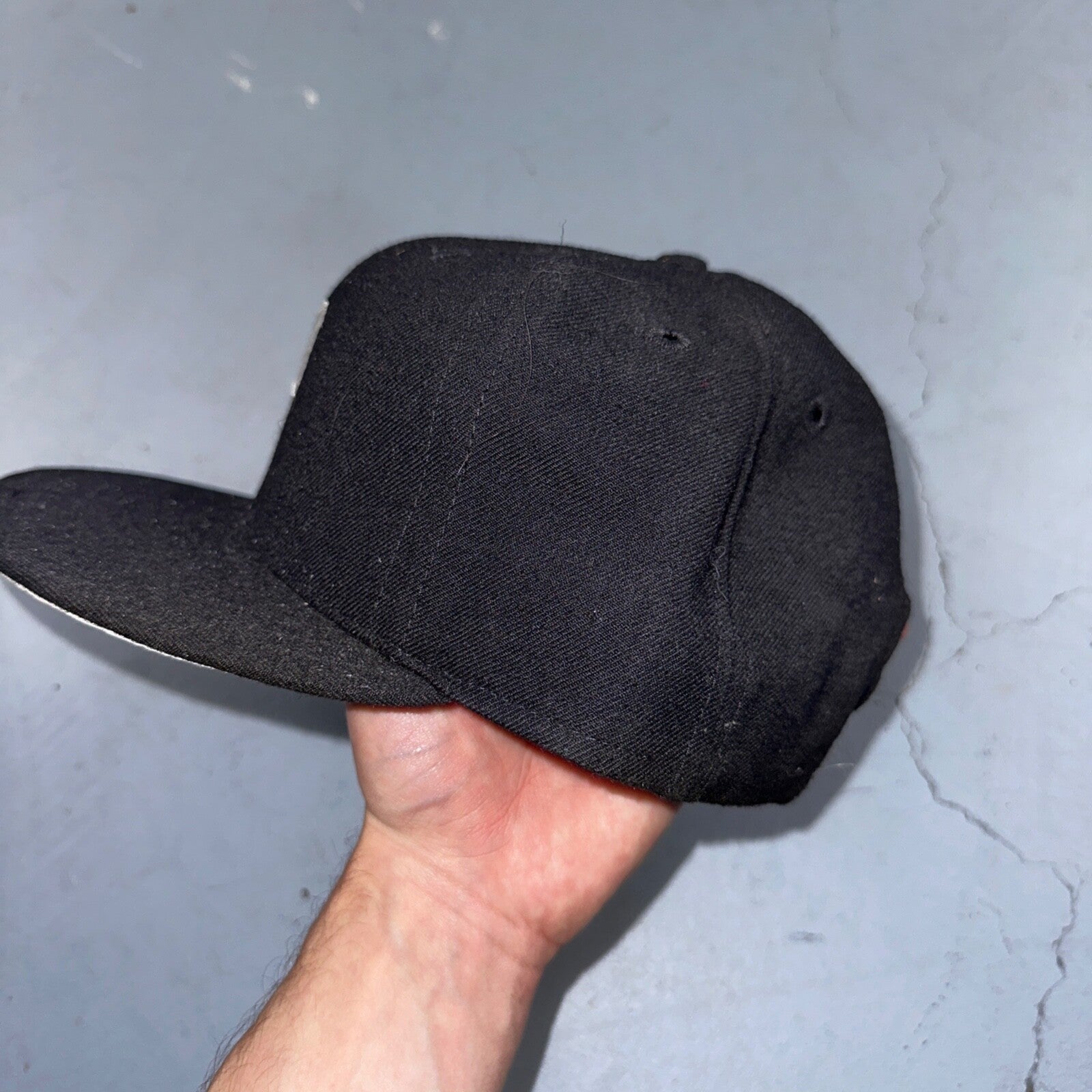 VTG P Pittsburgh Pirates Hat Cap Men Black New Era Pro Model 80s USA Green Bill