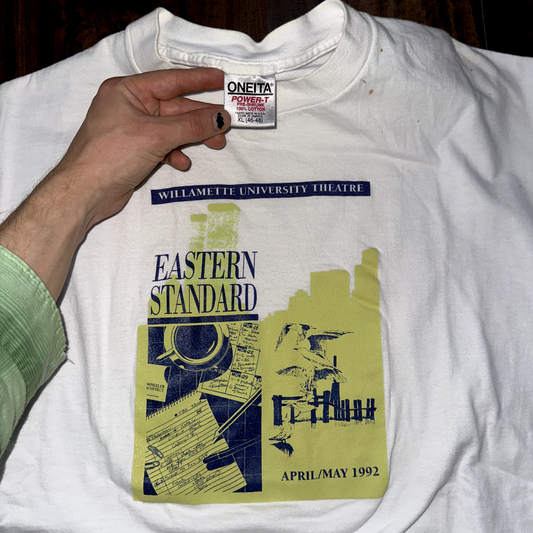 Vintage T Shirt Willamette University Salem Oregon Theatre Music Art Love 1992