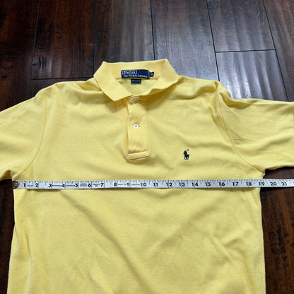 Vintage Polo Ralph Lauren Shirt Mens Medium Yellow 90’s basic classic
