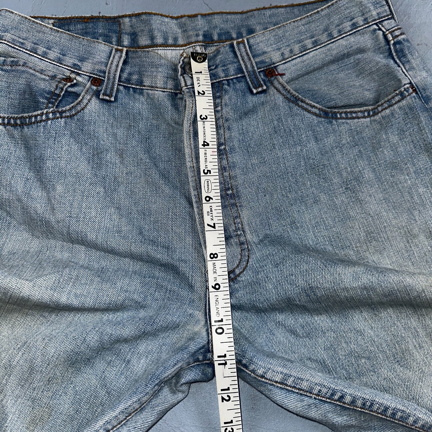 Levis 501 Vintage Y2K Hungary Straight Leg Jeans 33x34 90s Light Wash Act 31x32