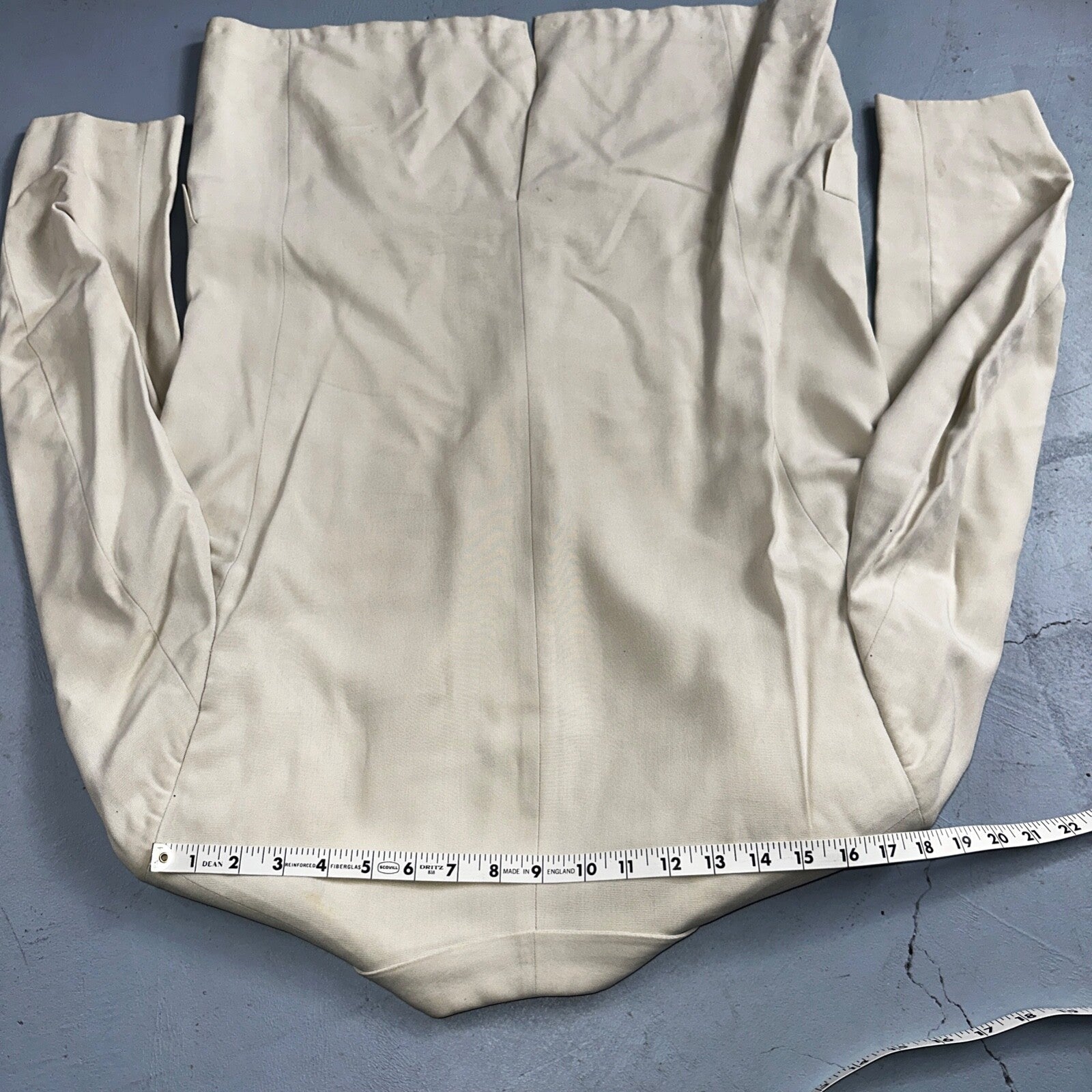 VTG Mens Suit 42 Jacket Coat 1970s Rockabilly 60s 70s USA White Thin Cream Rose