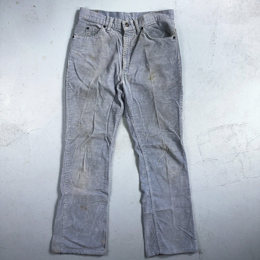 Levis 517 Vintage 80s Corduroy Jeans Mens 33x34 Bootcut Blue Tab USA Made Pants