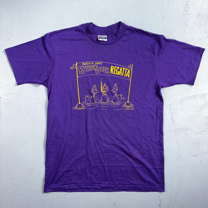 Hanes 80s Rubber Duck Purple Funny VTG T Shirt 1980s March Dimes Rap Oregon