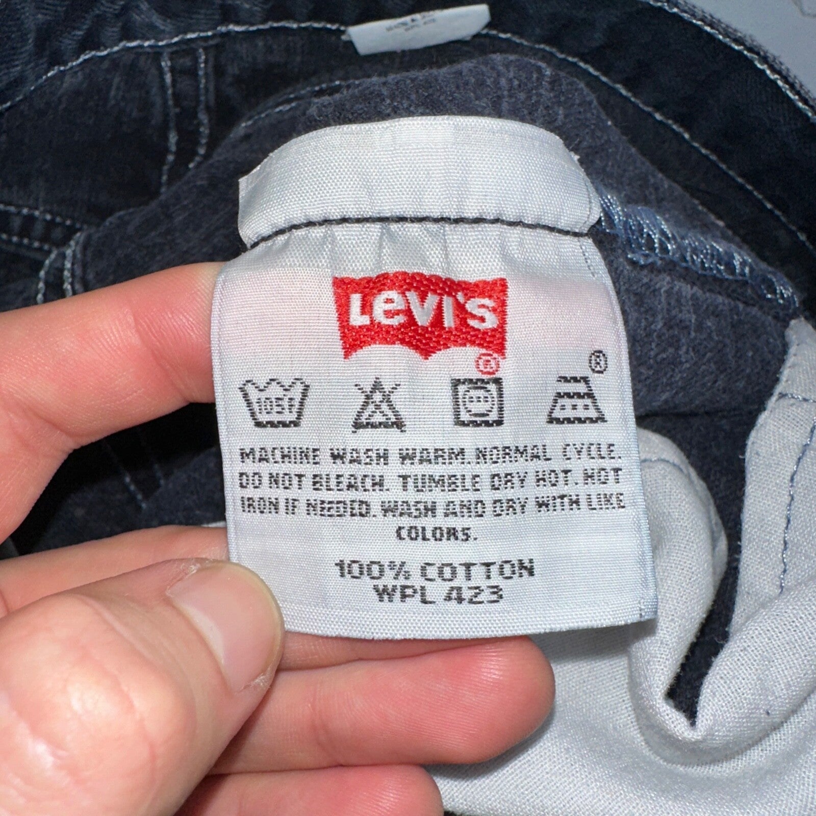 Levis 501 Vintage 90s Mexico Straight Leg Jeans 30x32 Y2K Dark Wash Act 28x32