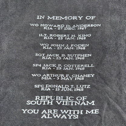South Vietnam RIP VTG T Shirt Single Stitch Memorial War Army Military USA Faded