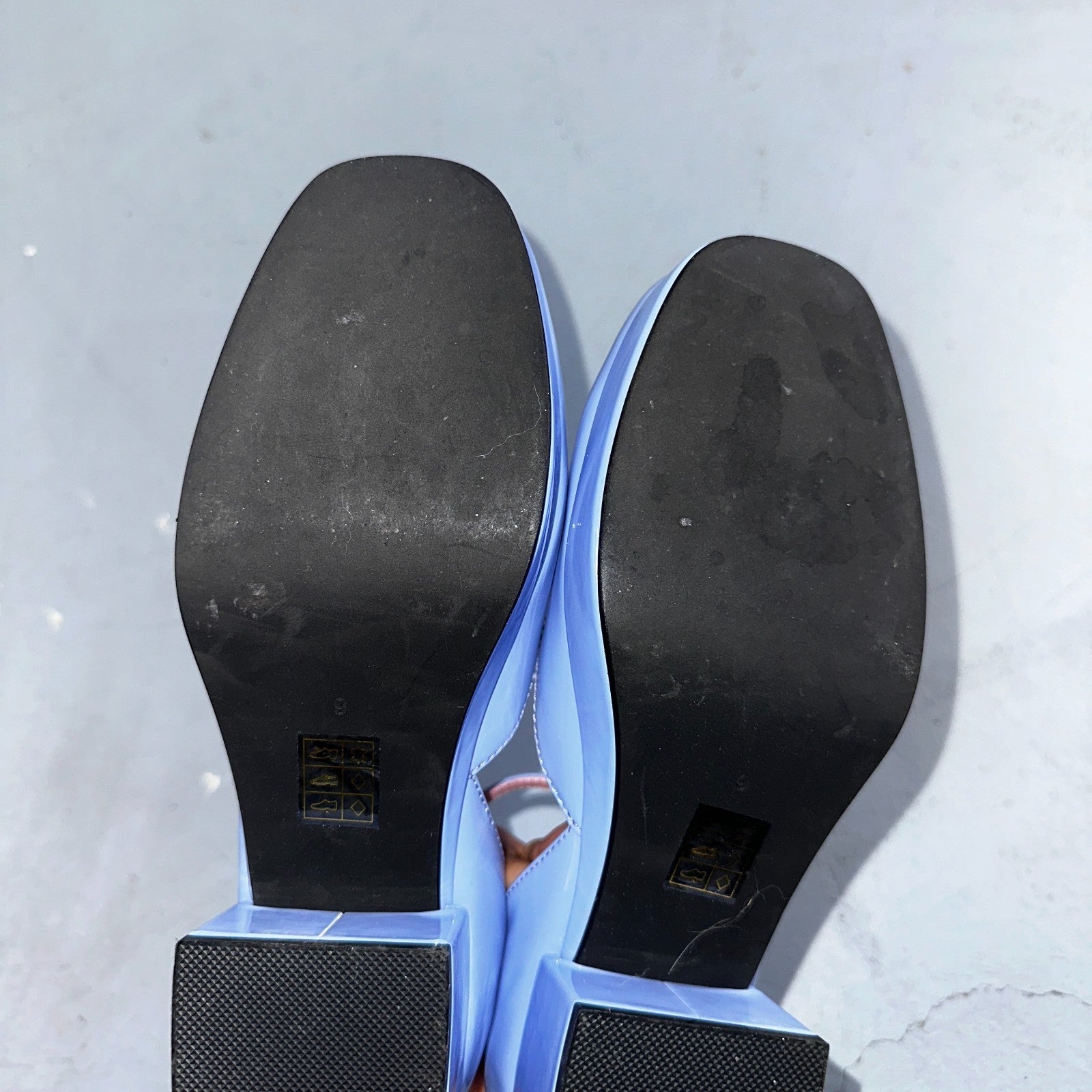 Jeffrey Campbell Ecolier Platform Pump Maddison Mary Jane Blue Platform Shoes