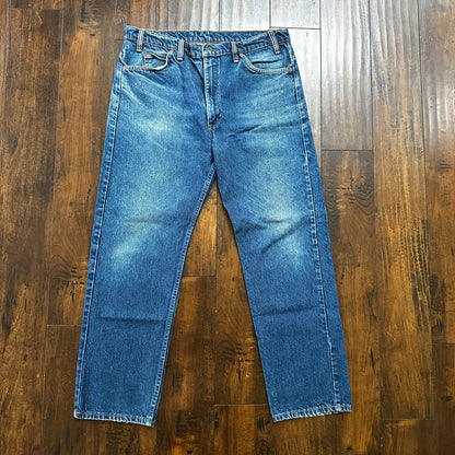 Vintage 90s Levis 505 Jeans Mens 38x30 Orange Tab Denim Canada 40505 35x29