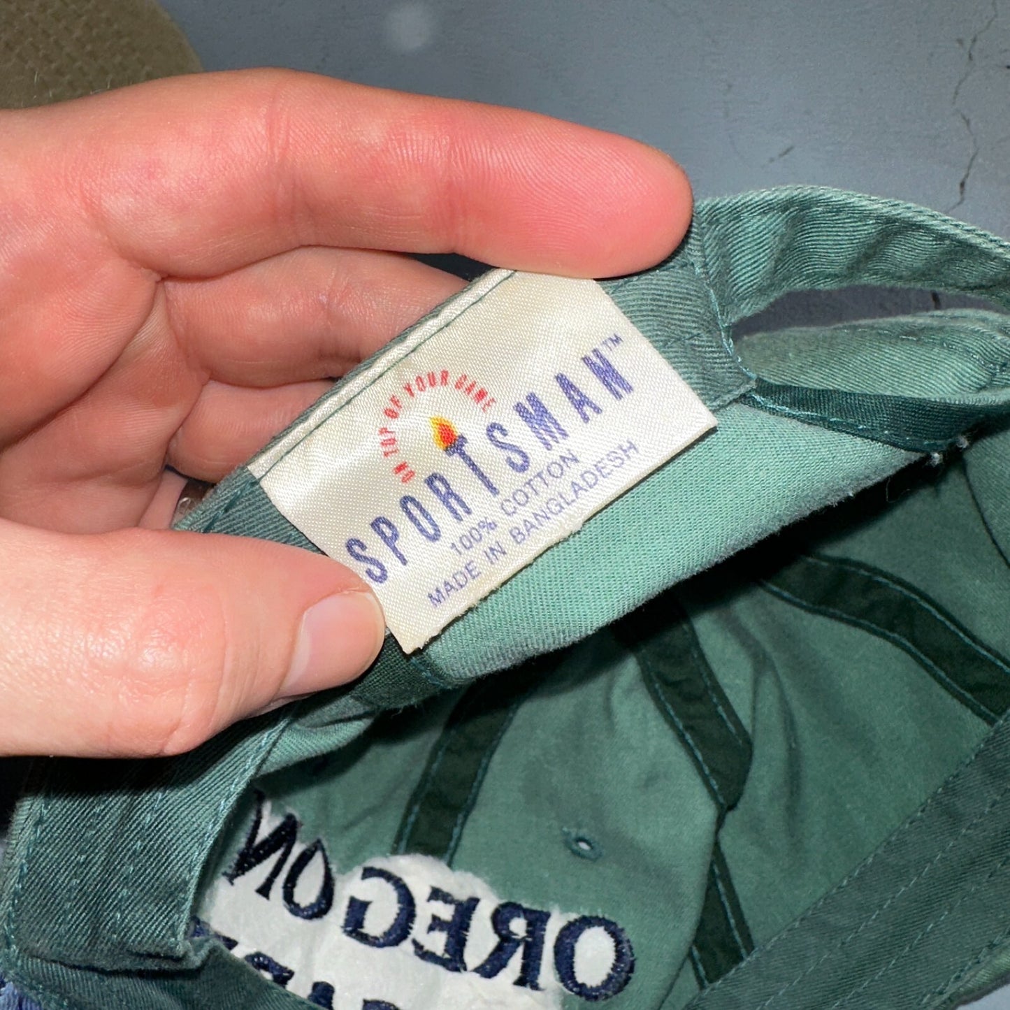 Oregon Cascade Lot of 2 VTG Hat Cap Snapback 90s Sportman Hiking Travel Mountain