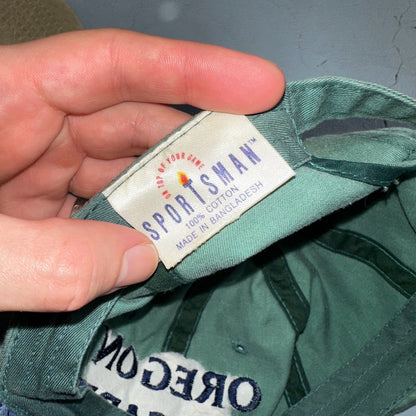 Oregon Cascade Lot of 2 VTG Hat Cap Snapback 90s Sportman Hiking Travel Mountain