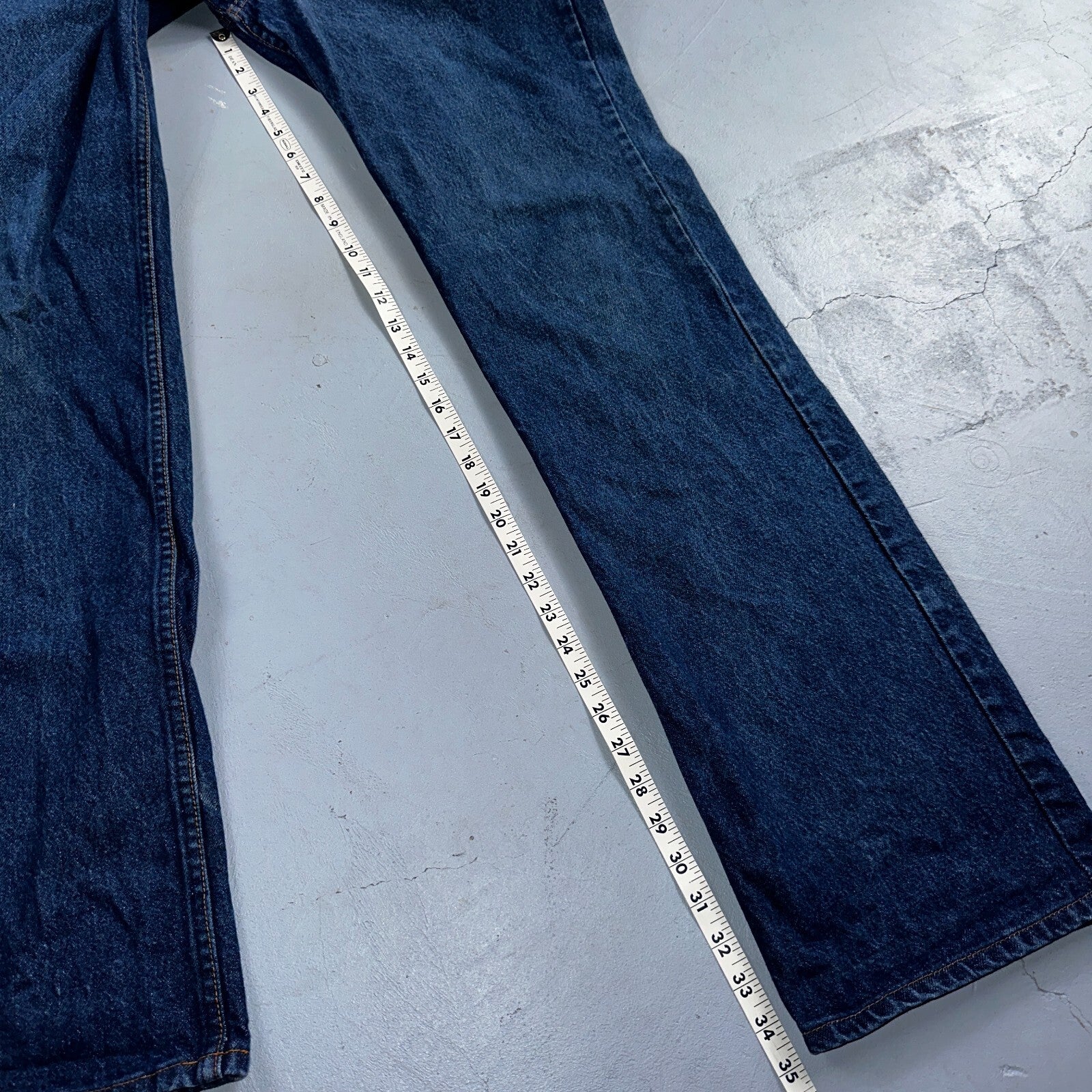 Levis 517 Vintage 80s USA Orange Tab Bootcut Flare Blue Jeans 34x36 Act31x35