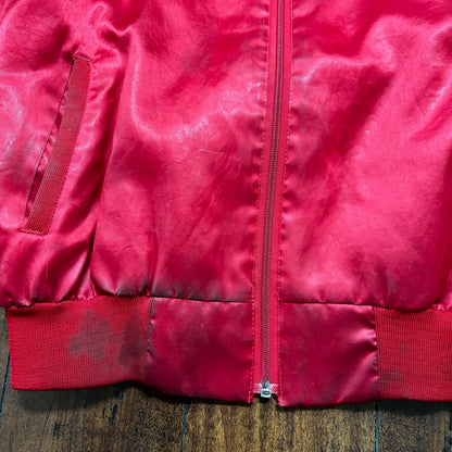 VTG 90s GTX Pacific Divison Satin Bomber Jacket USA Rare 80s ISCA Dale Arnold