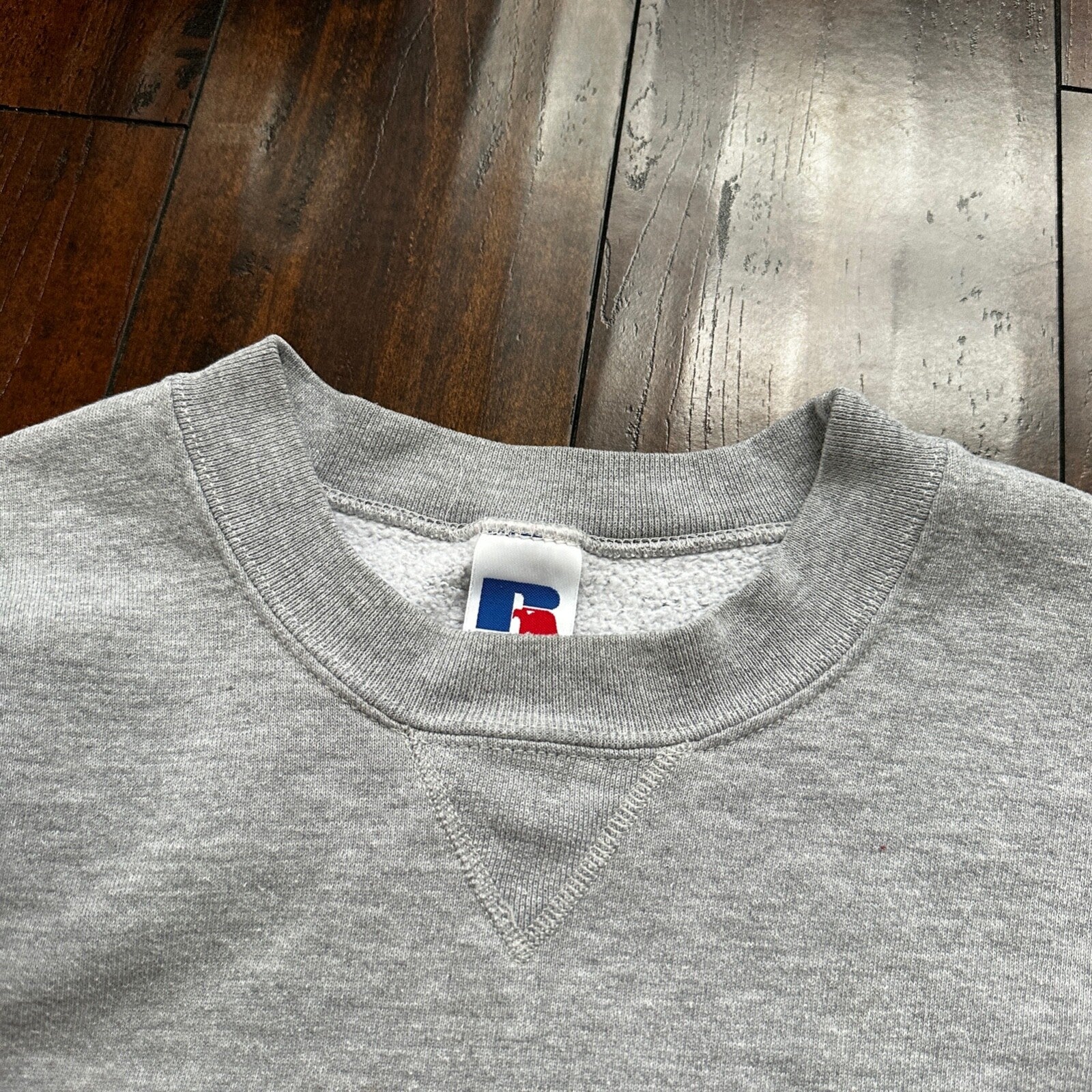 Vintage Russell Athletic Sweatshirt Grey L 90s V Basic Cool 1990s Gym