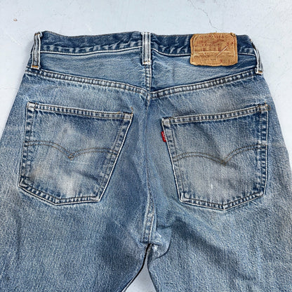 Levis 501 Vintage 80s Redline Selvedge USA XX Jeans Light Wash 32x31 Act 29x27