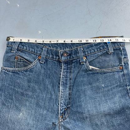 Levis 517 Vintage 80s USA Orange Tab Bootcut Flare Blue Worn Jeans Act 32x26