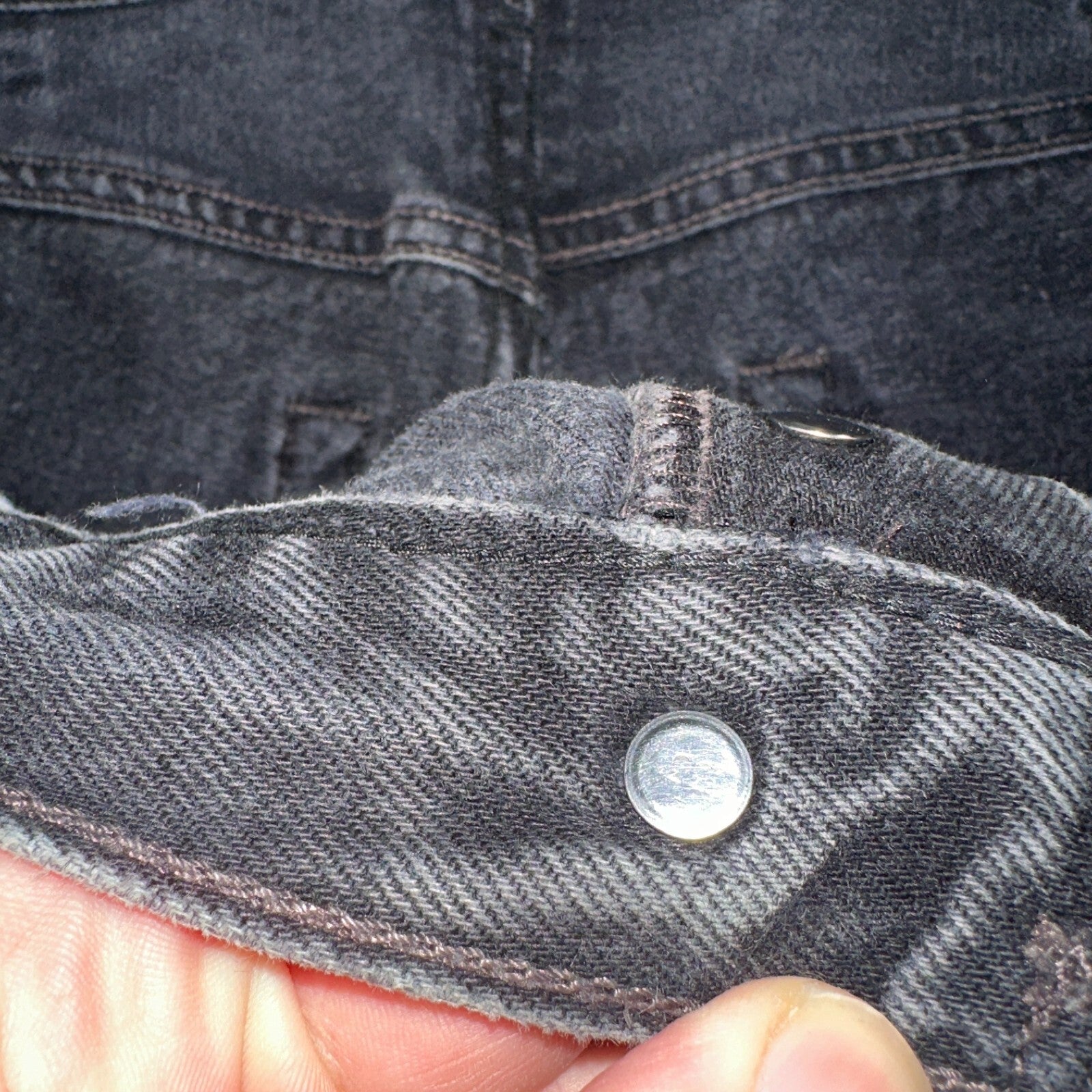 Levis 501 Vintage Y2K Mexico XX Straight Leg Jeans Black Wash 34x31