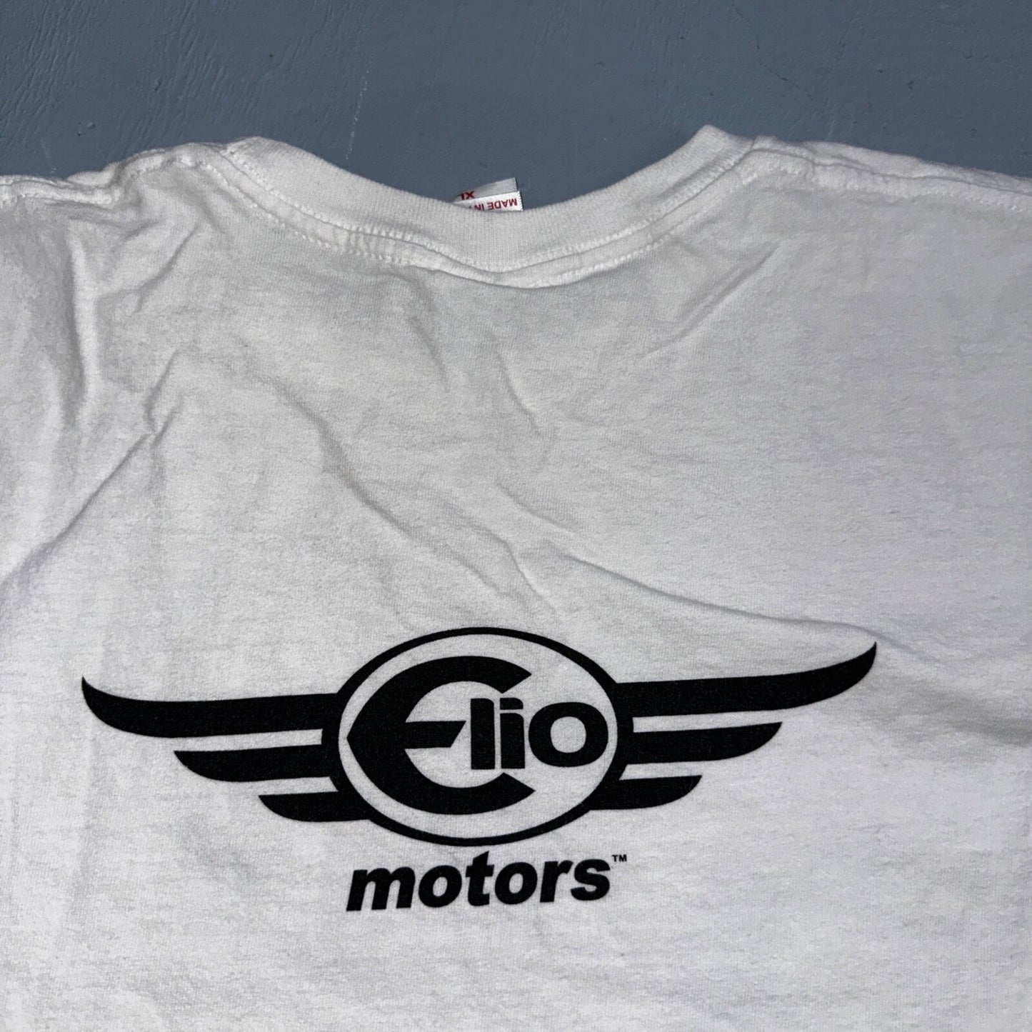 Elio Motors Racing Project VTG T Shirt Y2K Nascar Promo Cars Race Sports XL