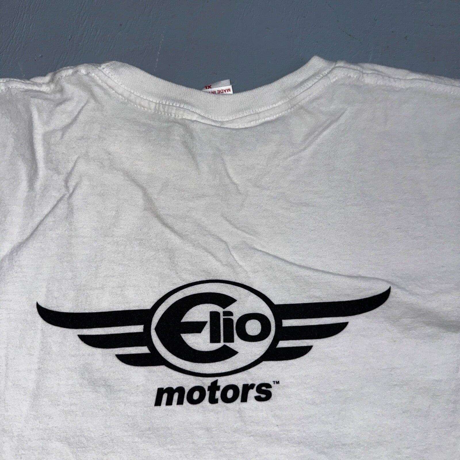 Elio Motors Racing Project VTG T Shirt Y2K Nascar Promo Cars Race Sports XL