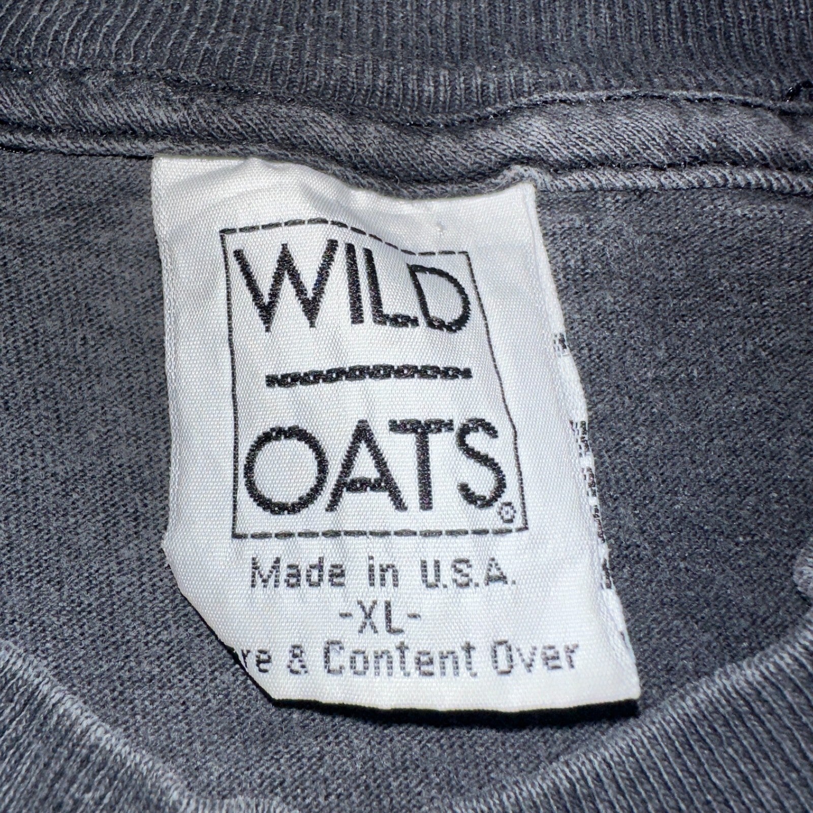 Budweiser 90s Wild Oats VTG T Shirt Single Stitch Rainbow Color Graphic Art XL