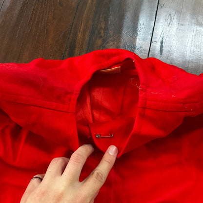 VTG Pendleton Women’s 100% Virgin Wool Red Blazer Jacket USA 80s Sweater