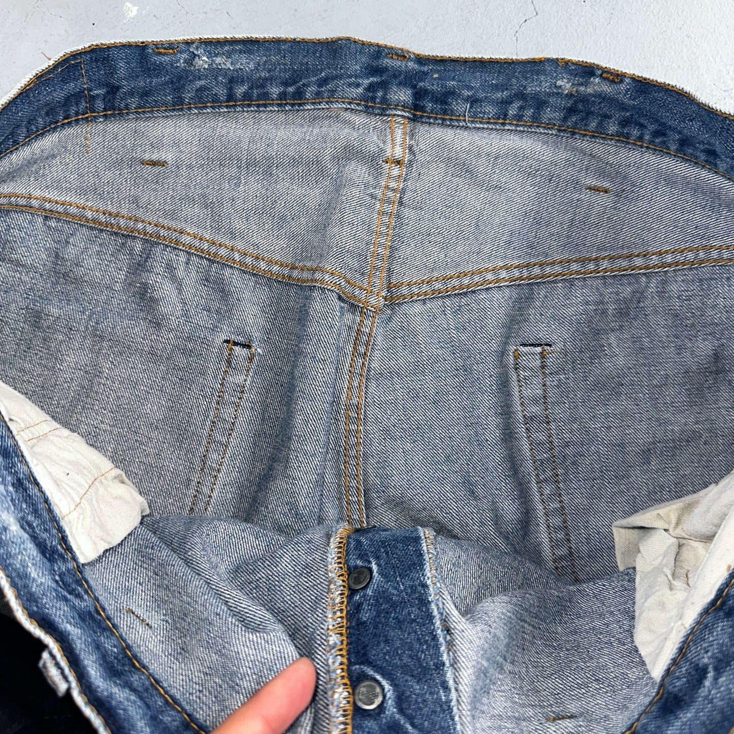 Levis 501 Vintage 70s SS Redline Selvedge USA XX Jeans Med Wash 48x30 Act 44x26