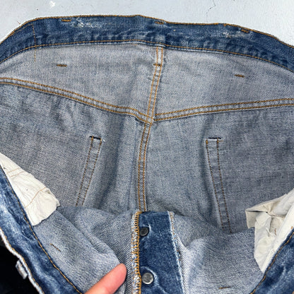 Levis 501 Vintage 70s SS Redline Selvedge USA XX Jeans Med Wash 48x30 Act 44x26