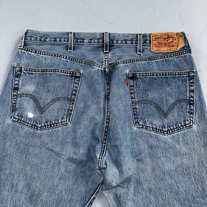Levis 501 Vintage 90s Mexico Straight Leg Jeans 40x32 Y2K Light Wash Act 36x30