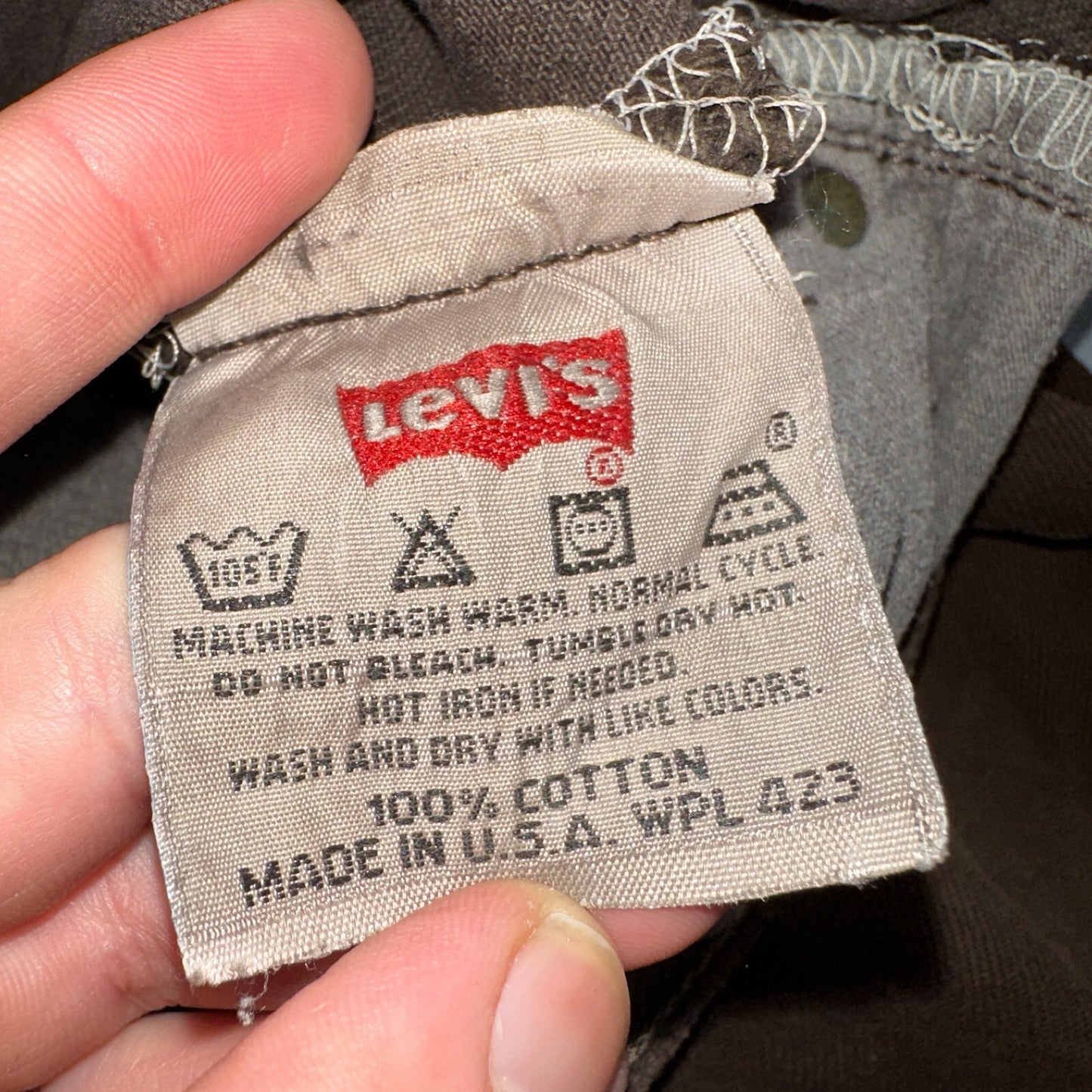 Levis 501 Vintage 90s USA XX Straight Leg Jeans Brown Dark Wash 29x32 Act 29x31