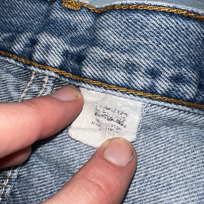 Levis 501 Vintage Y2K XX Straight Leg Jeans 90s Blue Light Wash 38x30 Act 35x26