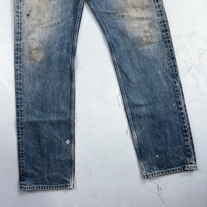 Levis 501 Vintage 90s XX Straight Leg Jeans Y2K Blue Med Wash 36x38 Act 34x33
