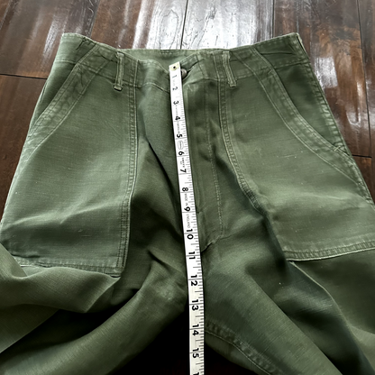 US Army OG-107 Fatigue Pants Trousers 1960s 32x33 Type I DSA-100 Post WWII Camo