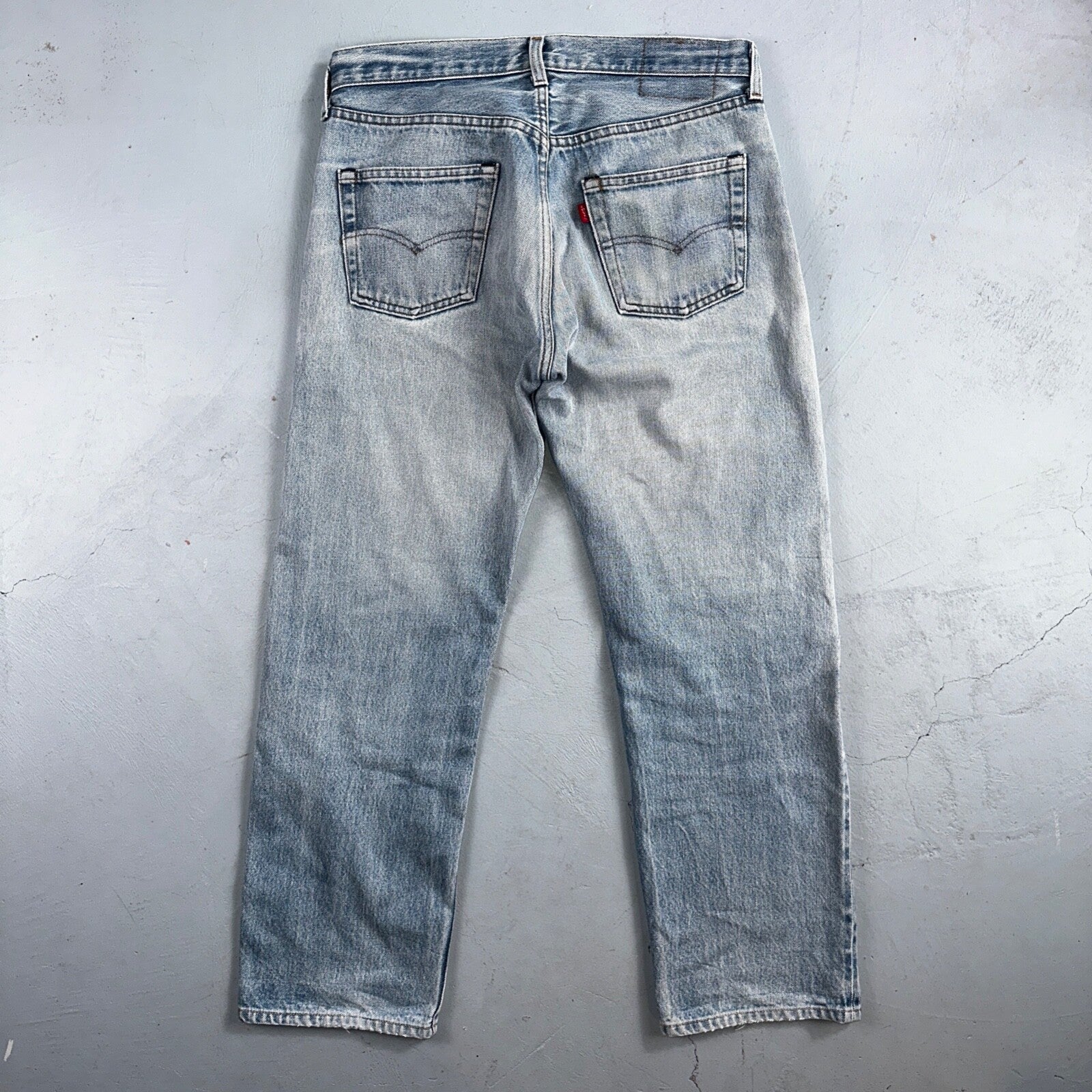 Levis 501 Vintage 80s Redline Selvedge USA XX Jeans Light Wash 524 Act 32x27