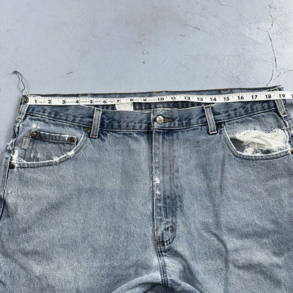 Carhartt B17 DST Relaxed Fit Denim Blue Jeans Mens 40x32 Workwear Denim