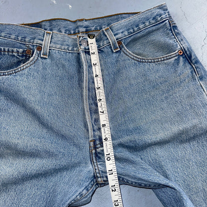 Levis 501 Vintage 90s Mexico Straight Leg Jeans 34x34 Y2K Light Wash Act 31x30