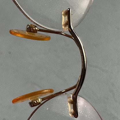 Safilo Design SD 3100 RX500 Eyeglasses Frames Rimless Titanium Gold 00-17-135