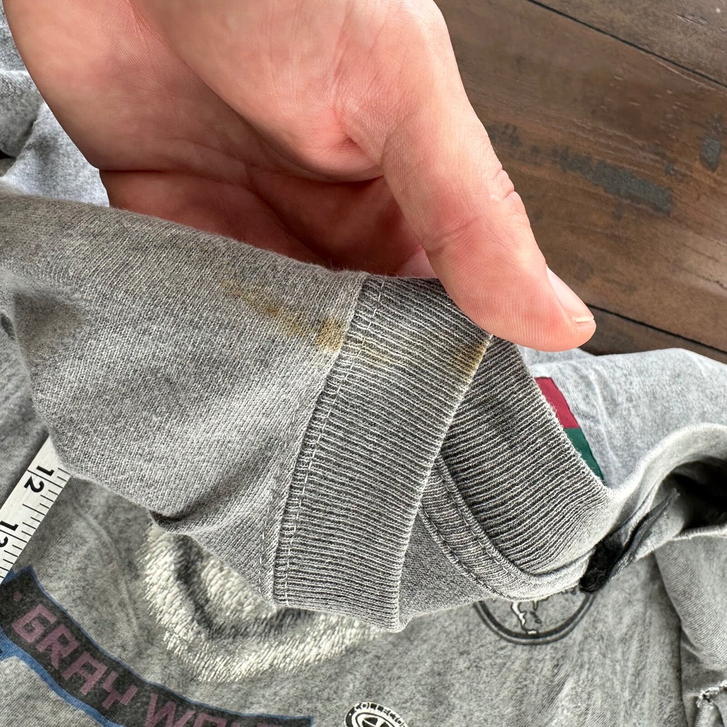 Wolf Vintage T Shirt Gray Crop 90s Single Stitch Animal Republic Lost Rap Music