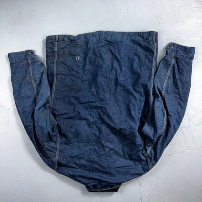 Vintage 60s Hercules Sears Roebuck And Co Denim Chore Jacket Coat Lined Detroit
