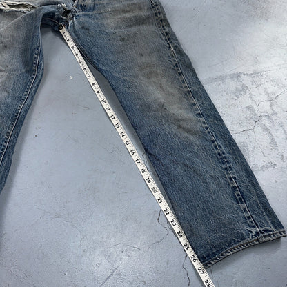Levis 501 Vintage 80s Redline Selvedge USA XX Jeans Light Wash 32x31 Act 29x27