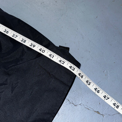 Cabelas Black Lined Mens Pants Rain Pants XL Reg Golf Double Knee Nylon