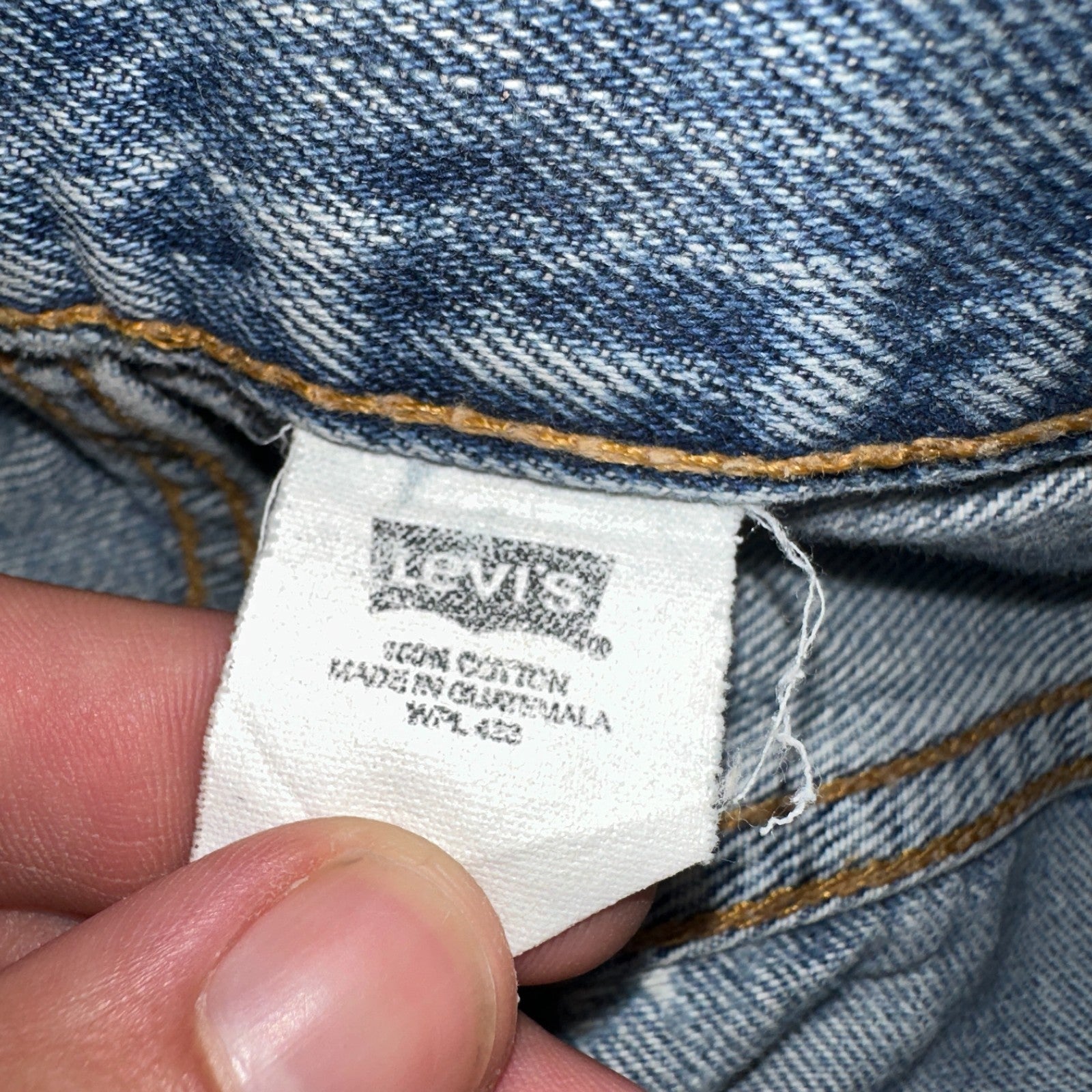 Levis 501 Vintage Y2K 90s XX Straight Leg Jeans Blue Light Wash 38x30 Act 36x30