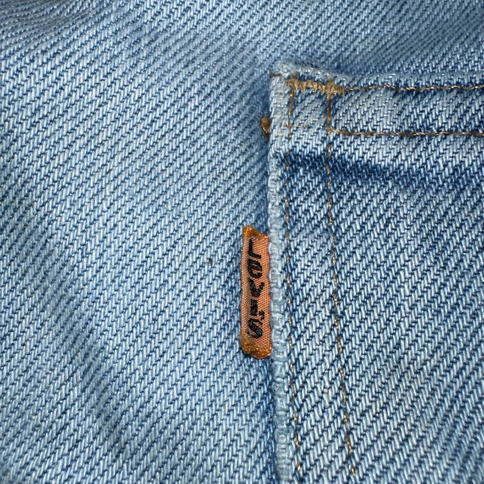 Levis 517 Vintage 80s USA Orange Tab Bootcut Flare Blue Jeans Talon Act 36x30