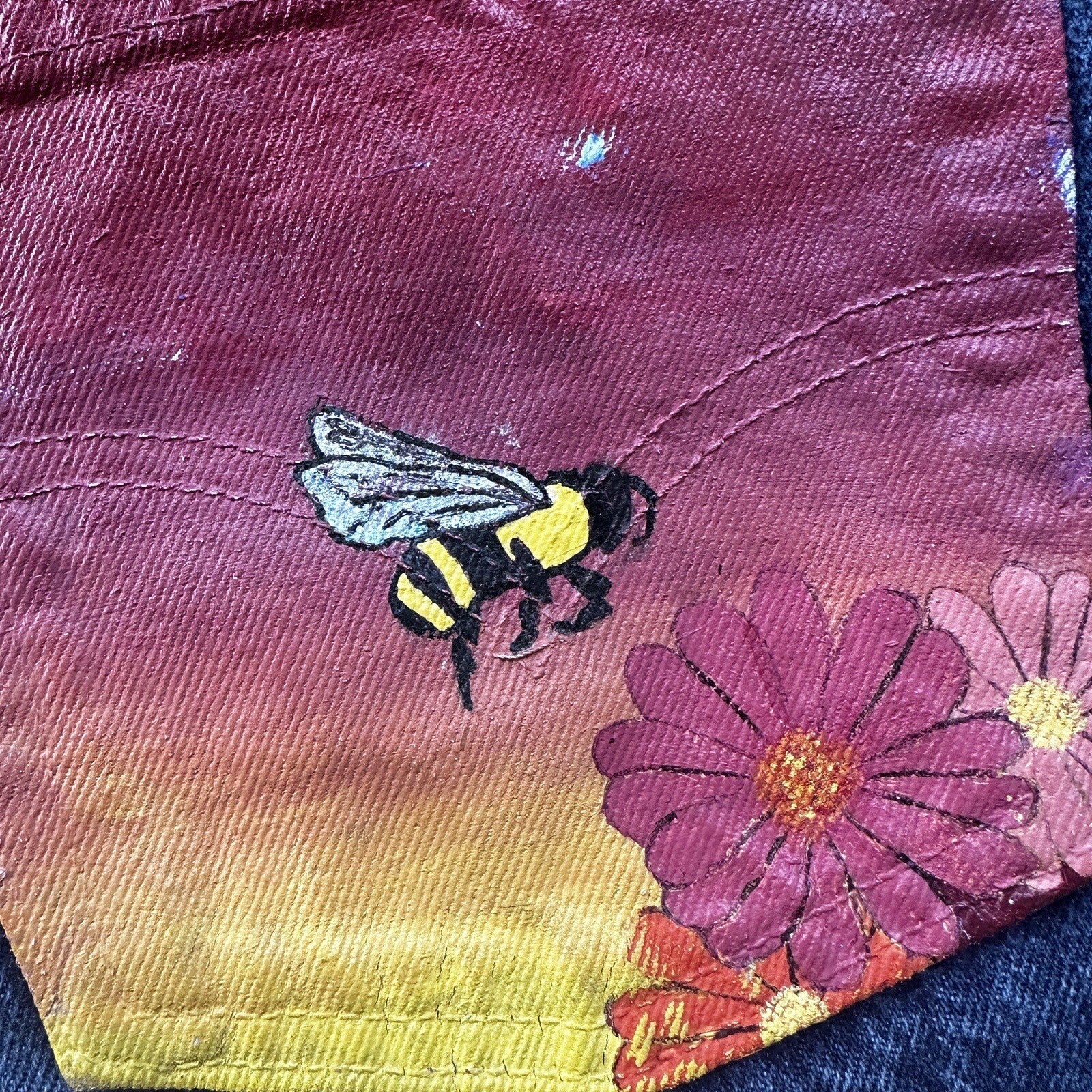 Vintage 90s Levis 501 29x34 USA Blue Denim Jeans Act 27x29 Med Wash Custom Bee