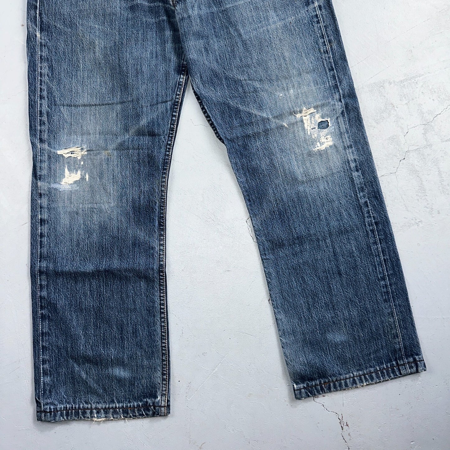 Levis 501 Vintage Y2K XX Straight Leg Jeans Blue Med Wash 34x34 Act 33x27