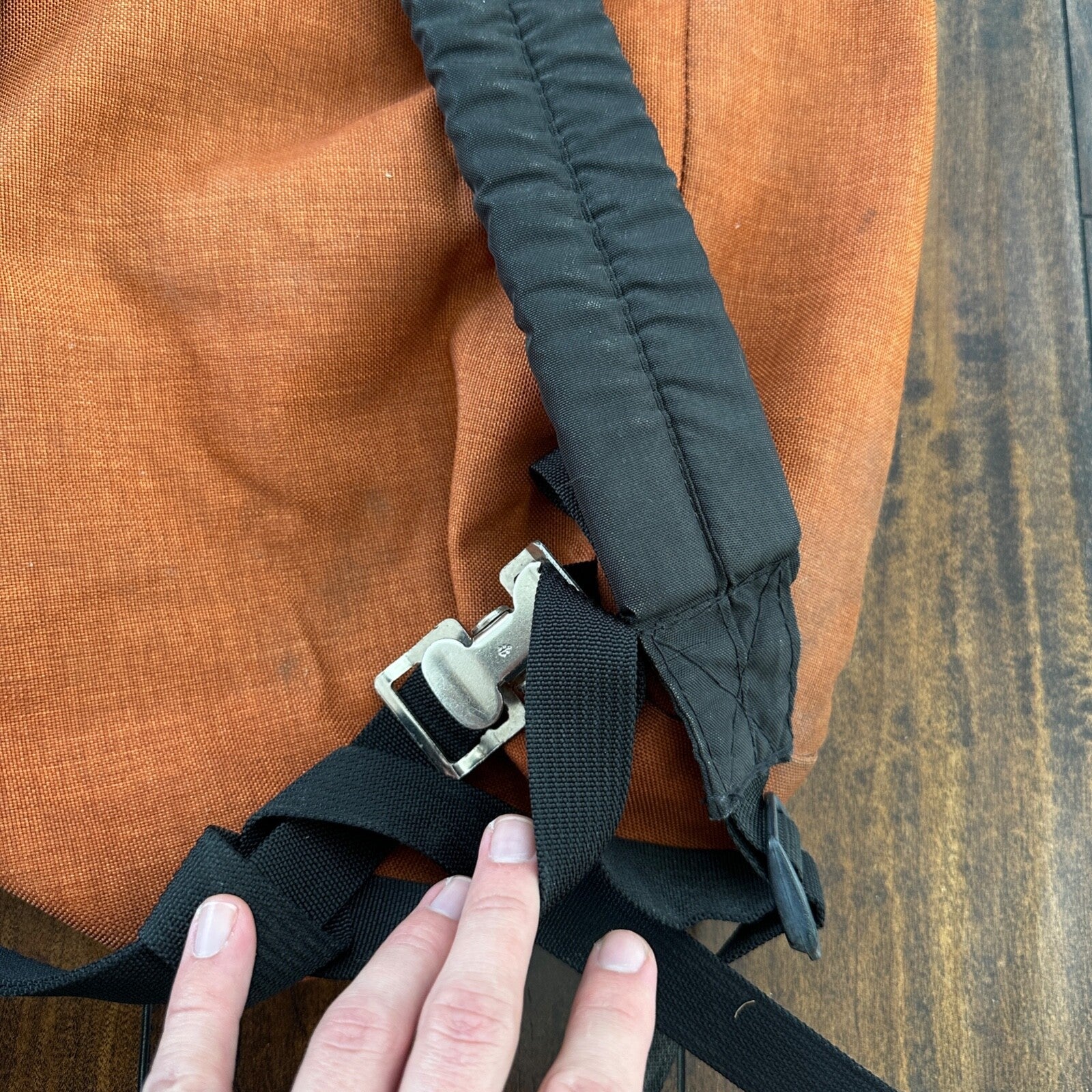 Alpenlite Vintage Hiking Camping Backpack Orange Ventura California 70s 80s Pack